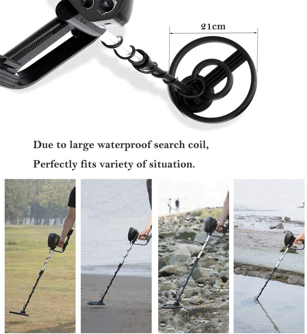 DeeAWai Metal Detectors for Kids Adults - Beginner Waterproof Metal Detector with 20cm Coil