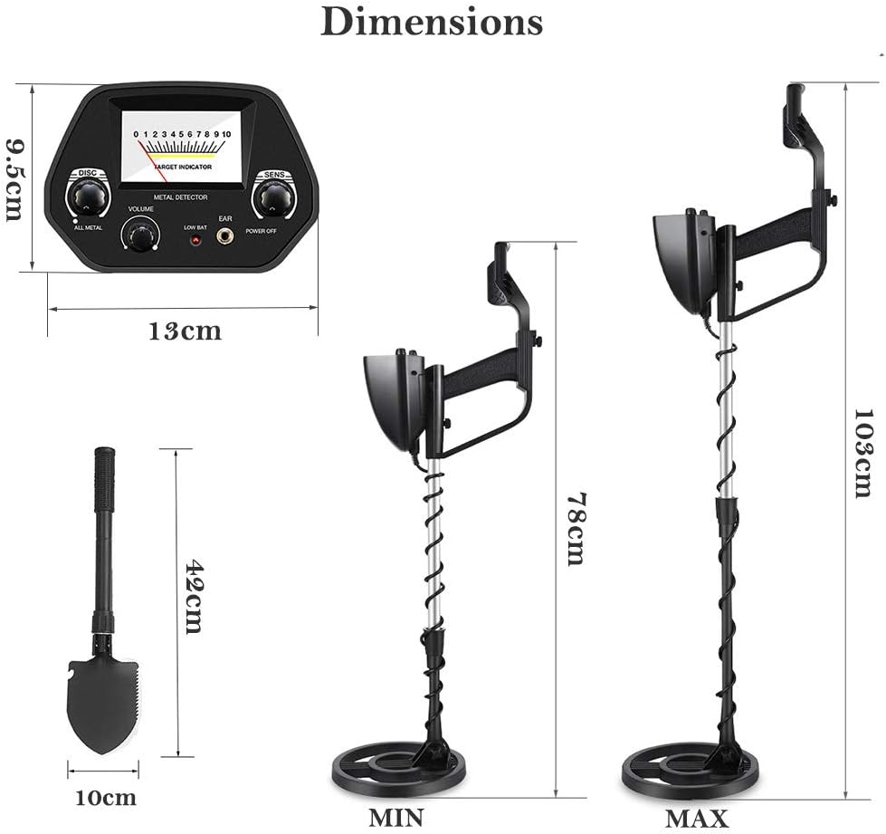 DeeAWai Metal Detectors for Kids Adults - Beginner Waterproof Metal Detector with 20cm Coil